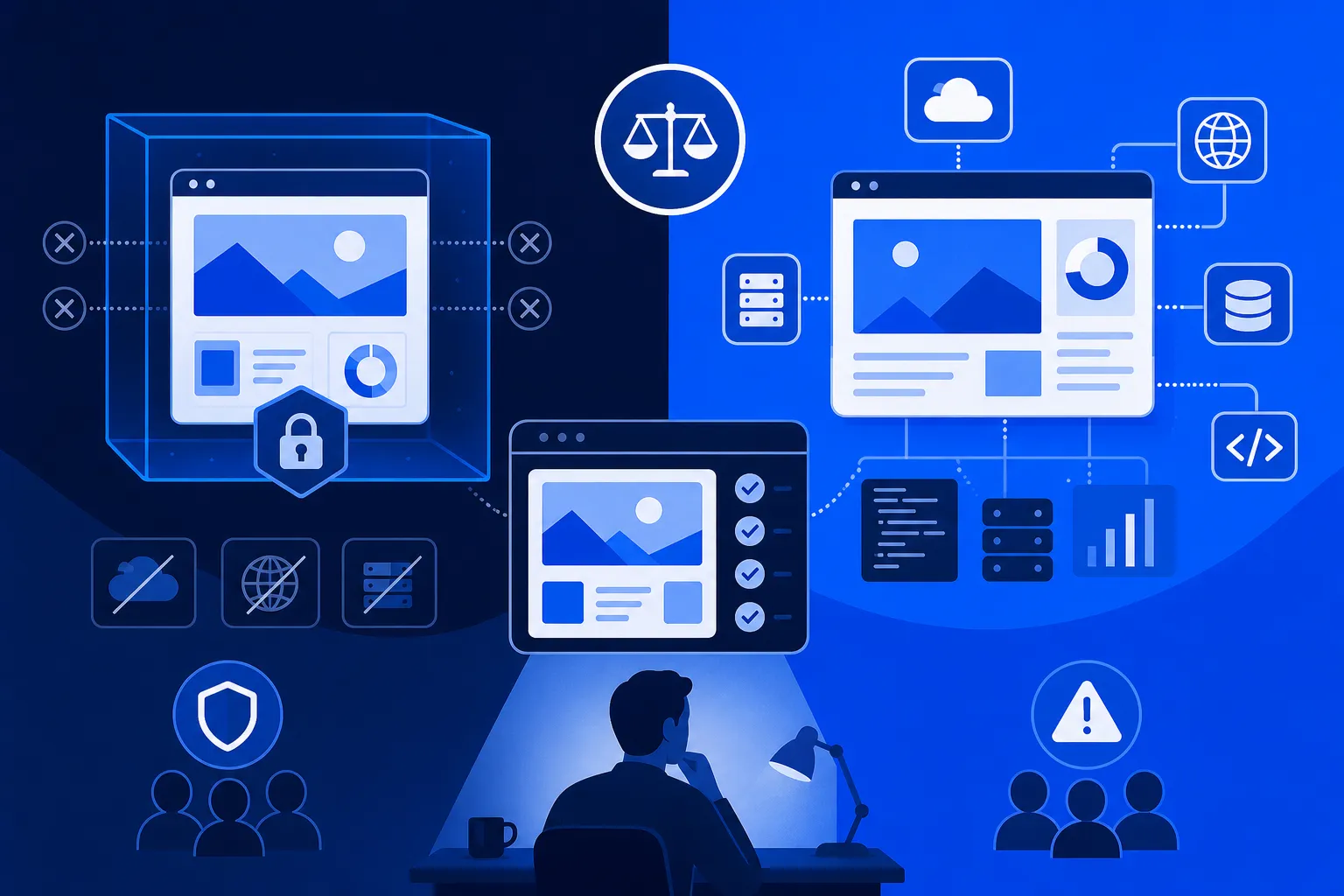 Claude Code generuje stronę z sesji, ale celowo nie potrafi wyjść do internetu