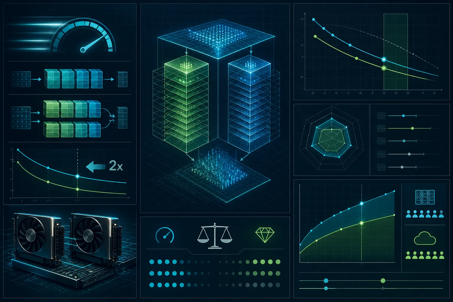 NVIDIA rozbija model na dwie części, żeby pisał tekst 2,42 raza szybciej